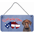 Carolines Treasures Woof If You Love America German Shorthaired Pointer Wall or Door Hanging Prints 6 x 12
