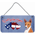 Carolines Treasures SC9942DS612 Woof If You Love America Basenji Wall or Door Hanging Prints 6 x 12