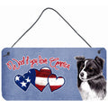 Carolines Treasures Woof If You Love America Border Collie Wall or Door Hanging Prints 6 x 12
