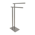 Kingston Brass SCC6038 Freestanding Double Towel Rack, Brushed Nickel