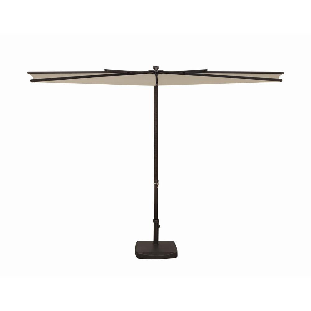 Simplyshade Ssua4599-P071 9 Ft. Amelia Half Polyester Umbrella  P071 Antique Beige