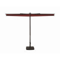 Simplyshade Ssua4599-P083 9 Ft. Amelia Half Polyester Umbrella  P083 Deep Red