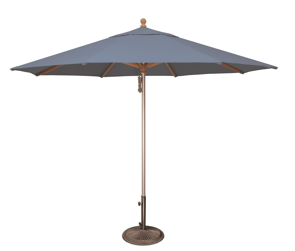 Simplyshade Ssuwa811Ss-A40433 Ibiza 11 Ft. Sunbrella Wood &Amp; Aluminum Umbrella  Cast Ocean