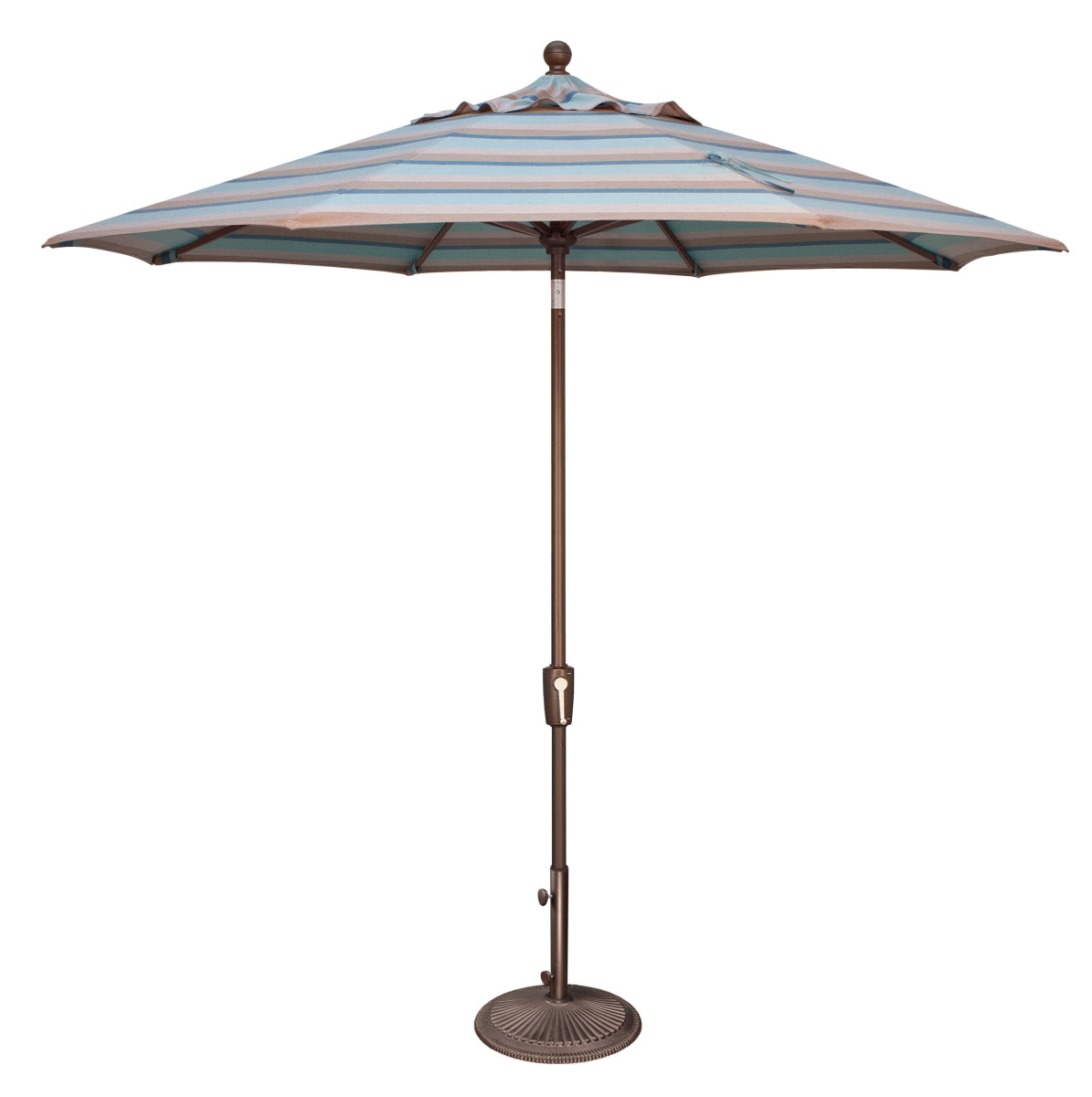 Catalina Ssum92-0900-A58039 Push Button Market Umbrella  Gateway Mist Stripe