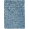 Serenity 1263 Navy Geo Area Rug, Size  86 Inch  X 116 Inch