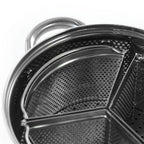 Stainless Steel 4-Quart Dutch Oven with 3-Section Dividers and Lid