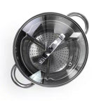Stainless Steel 4-Quart Dutch Oven with 3-Section Dividers and Lid