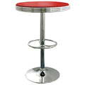AmeriHome SFTABLER Retro Soda Shop Table  Red