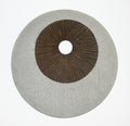 Round Double Layer Wall Decor, Ribbed Finish, 14 X 2.2