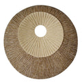 Round Double Layer Ribbed Wall Plaque 27 Inch  X 3 Inch