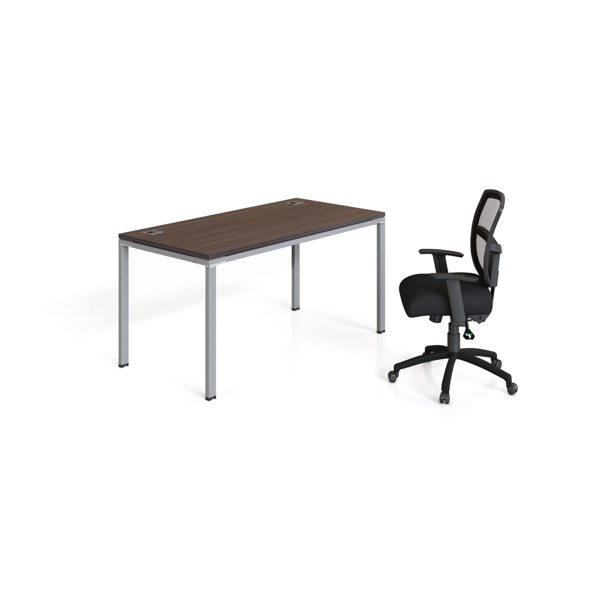 Boss Office Products Single Desk, 66 Inch  X 30 Inch  Desk Top, Driftwood