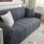 3D Embossed Geometric Couch Slipcover, Stretch Washable Non Slip Furniture Protector