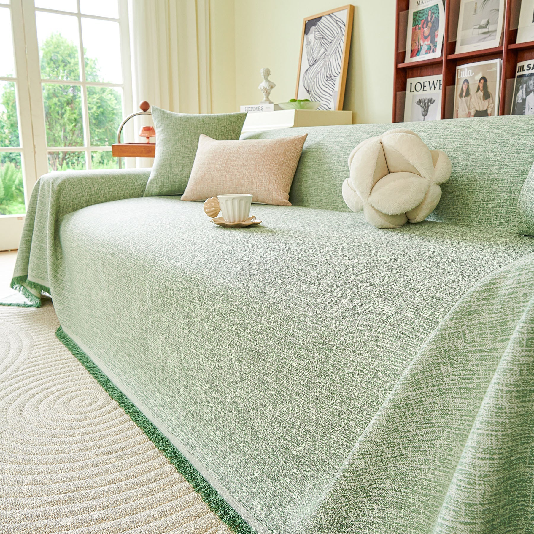 Decorative Furniture Protector Sofa Throw Cover for Loveseat, Sofa & Sectional Couch