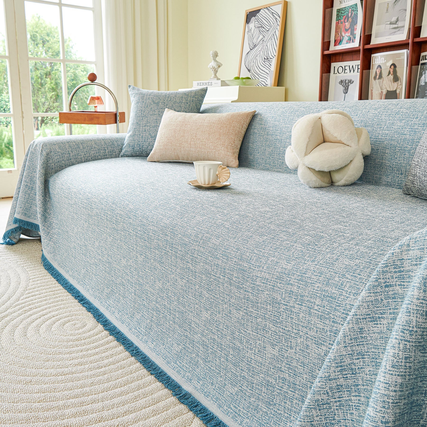 Decorative Furniture Protector Sofa Throw Cover for Loveseat, Sofa & Sectional Couch