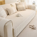 Herringbone Sofa Protector Cover, Non-Slip Couch Cover for Seat, Back & Arms