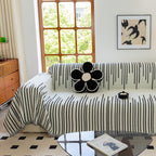 Boho Striped Jacquard Throw Sofa Slipcover Chenille Sofa Throws for Couches for Pets Kids Home Decor