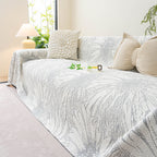 Cooling Botanical Jacquard Couch Cover Decorative Furniture Cover for Loveseat & Sofas