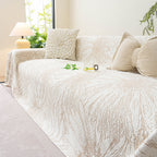 Cooling Botanical Jacquard Couch Cover Decorative Furniture Cover for Loveseat & Sofas