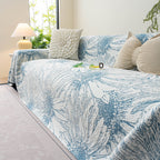 Cooling Botanical Jacquard Couch Cover Decorative Furniture Cover for Loveseat & Sofas