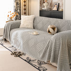 Plush Fleece Washable Sofa Throw Blanket, Soft & Cozy Furniture Protector for Couch