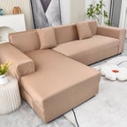 Boho Printed Sofa Slipcover, Stretch Furniture Protector for Sectional L-Shaped Sofa