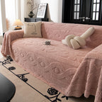 Soft Plush Fleece Throw Blanket for Couch Solid Cute Warm Couch Cover Blanket for Winter