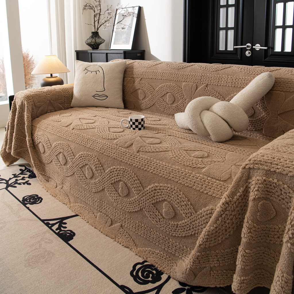 Soft Plush Fleece Throw Blanket for Couch Solid Cute Warm Couch Cover Blanket for Winter