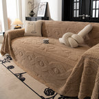 Soft Plush Fleece Throw Blanket for Couch Solid Cute Warm Couch Cover Blanket for Winter
