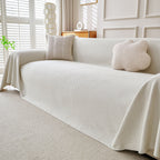Cooling Ice Silk Knit Couch Cover, Breathable Pet Friendly Soft Throw Cover for Sofas