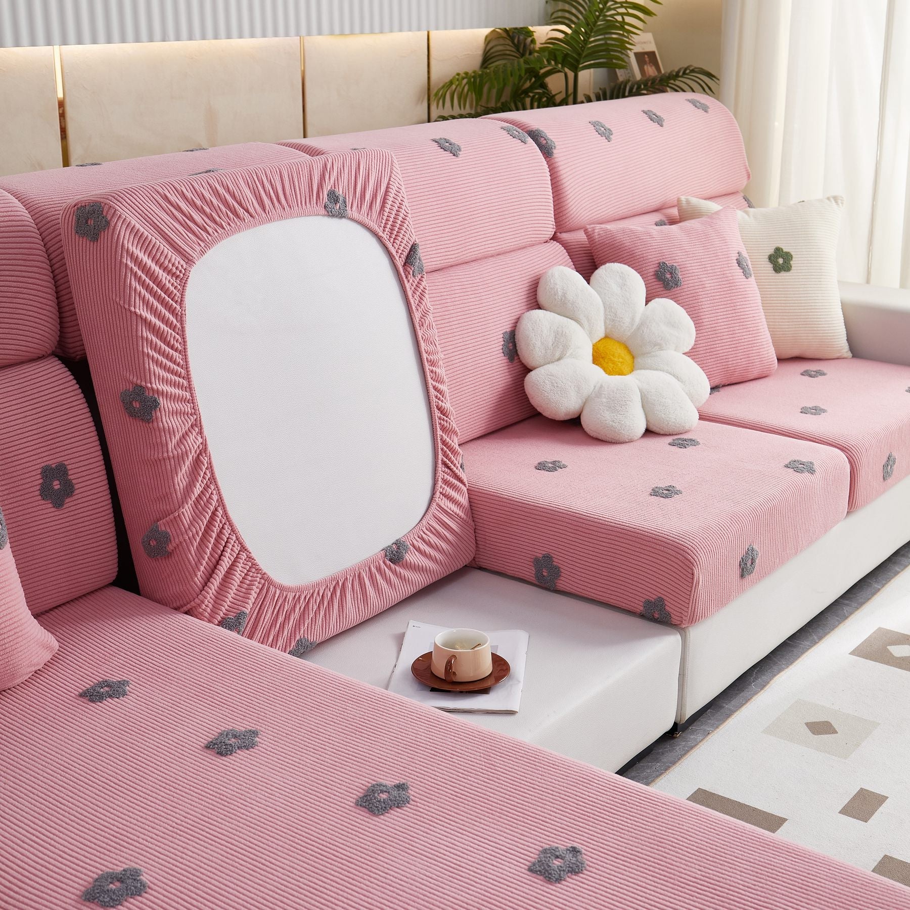 Polar Fleece Sofa Cushion Covers for Sofa 1/2/3/4 Seater, Best Seat Covers for Dogs, Pet Couch Protector