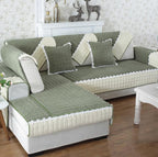 Non-Slip Sectional Couch Cover with Lace, Furniture Protector for Dogs, Pets, and Kids II