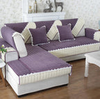 Non-Slip Sectional Couch Cover with Lace, Furniture Protector for Dogs, Pets, and Kids II