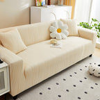 Textured Wave Stretch Sofa Couch Cover, Soft Washable Spandex Furniture Slipcovers