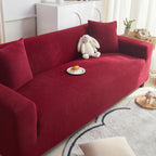 Grid Textured Stretch Sofa Cover, Soft Elastic Slipcover for Couch Protection