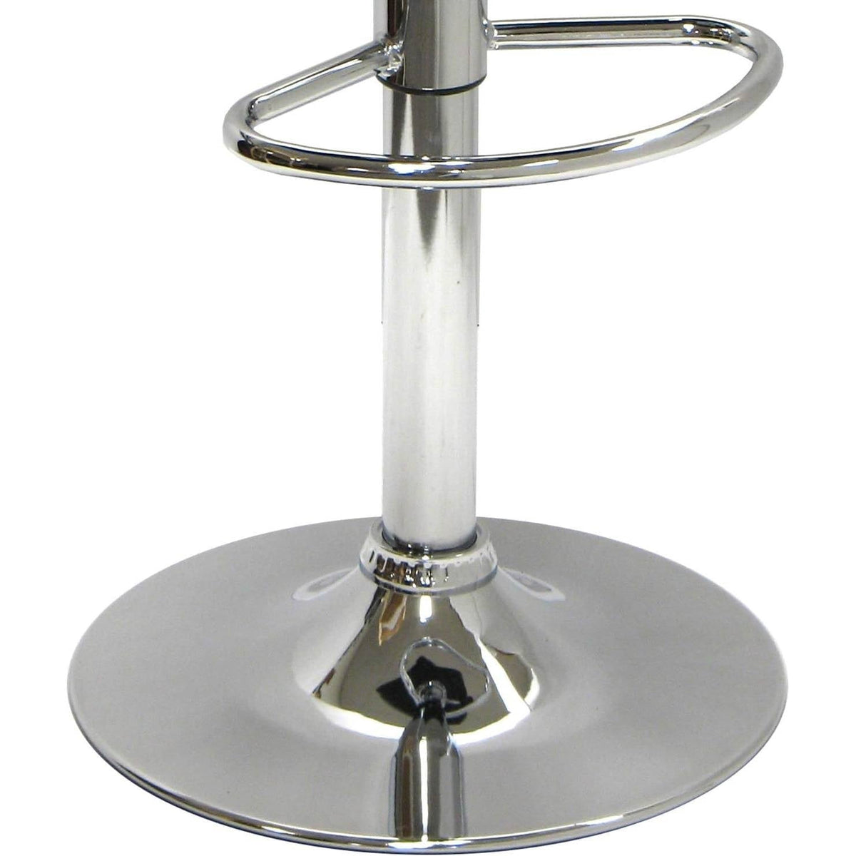 Modern Air-Lift Adjustable Bar Stools with Black PVC Seat