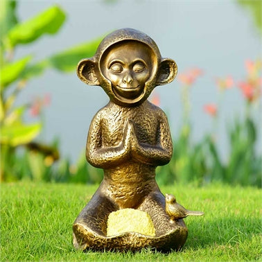 Spi Home 34663 Meditating Monkey Birdfeeder - 18 X 10 X 10 In.