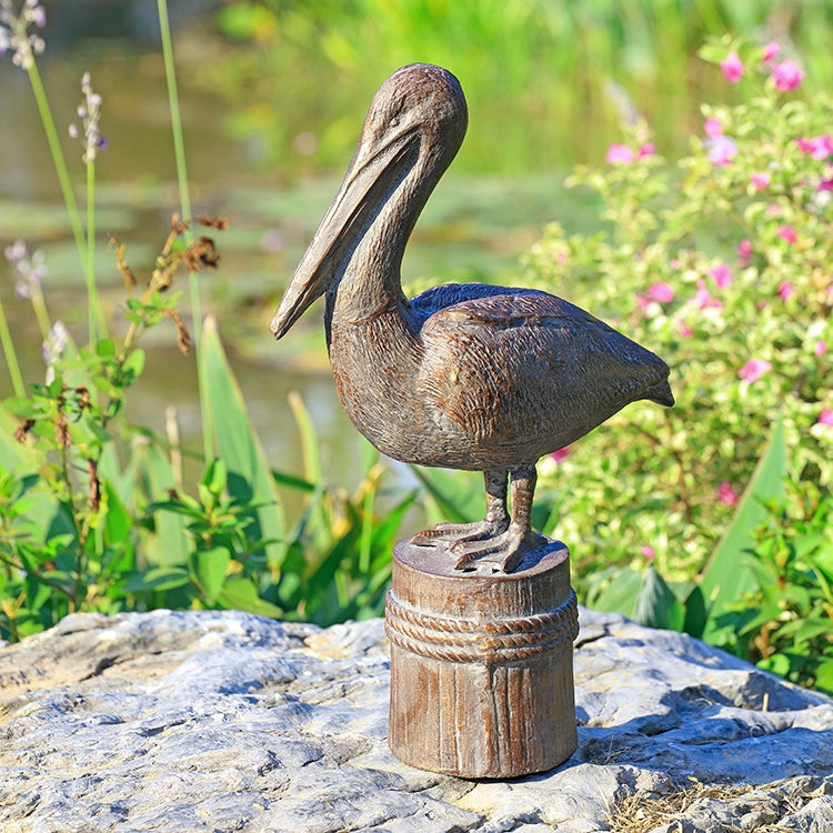 Spi Home 51080 Feathered Fisherman Garden Sculpture