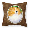 'Caroline'S Treasures Ss1003Pw1414 Collie Decorative Canvas Fabric Pillow, Large, Multicolor'