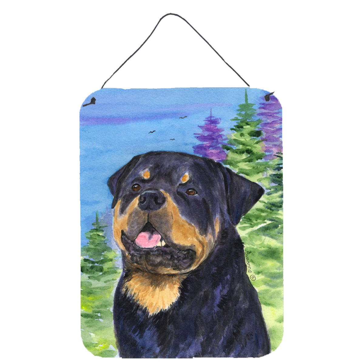 CarolineS Treasures Ss1026Ds1216 Rottweiler Aluminium Metal Wall Or Door Hanging Prints, 16 Inch  Inch  X 12 Inch  Inch , Multicolor