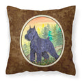 'Caroline'S Treasures Ss1051Pw1414 Schnauzer Decorative Canvas Fabric Pillow, Large, Multicolor'