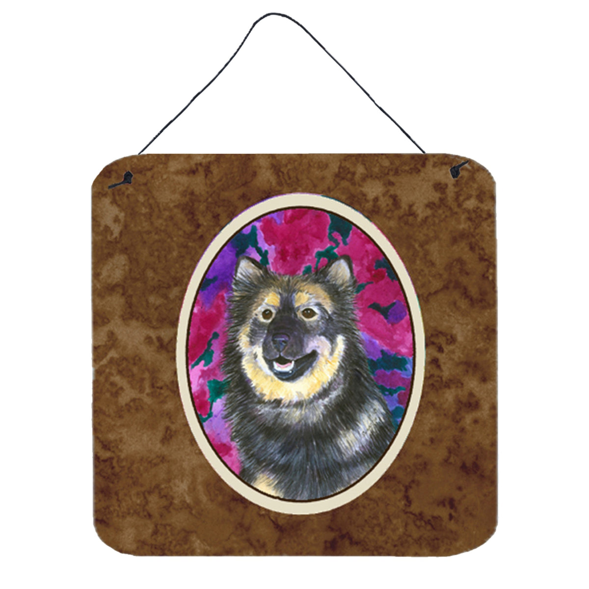 CarolineS Treasures Ss1063Ds66 Finnish Lapphund Aluminum Metal Wall Or Door Hanging Prints, 6 X 6 Inch  Inch , Multicolor