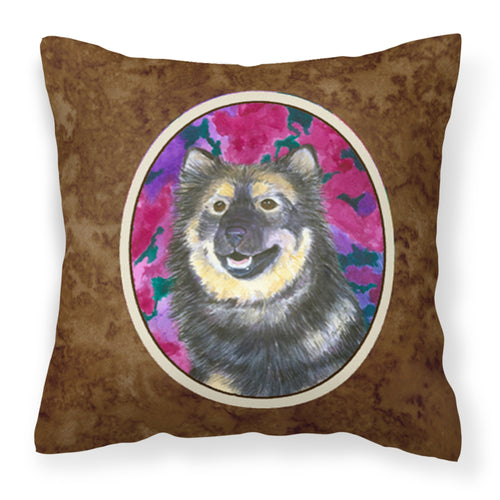 'Caroline'S Treasures Ss1063Pw1414 Finnish Lapphund Decorative Canvas Fabric Pillow, Large, Multicolor'