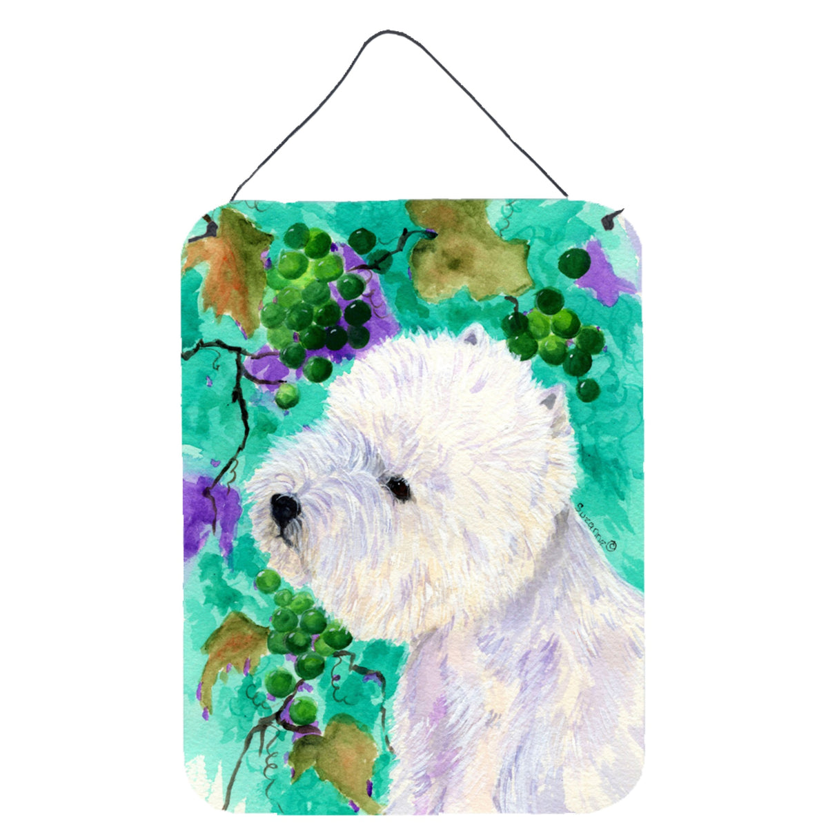 CarolineS Treasures Ss1064Ds1216 Westie Aluminium Metal Wall Or Door Hanging Prints, 16 Inch  Inch  X 12 Inch  Inch , Multicolor