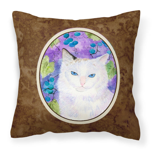 'Caroline'S Treasures Ss1065Pw1414 Cat Decorative Canvas Fabric Pillow, Large, Multicolor'