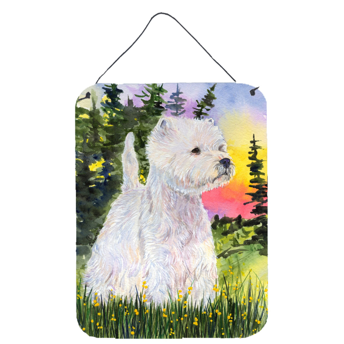 CarolineS Treasures Ss1067Ds1216 Westie Aluminium Metal Wall Or Door Hanging Prints, 16 Inch  Inch  X 12 Inch  Inch , Multicolor