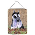 CarolineS Treasures Ss4068Ds1216 Schnauzer Aluminium Metal Wall Or Door Hanging Prints, 16 Inch  Inch  X 12 Inch  Inch , Multicolor
