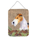 CarolineS Treasures Ss4069Ds1216 Fox Terrier Aluminium Metal Wall Or Door Hanging Prints, 16 Inch  Inch  X 12 Inch  Inch , Multicolor