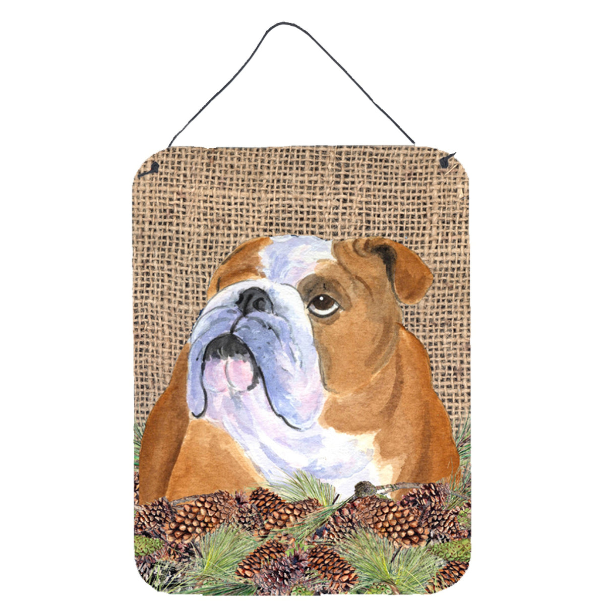 CarolineS Treasures Ss4082Ds1216 Bulldog English Aluminium Metal Wall Or Door Hanging Prints, 16 Inch  Inch  X 12 Inch  Inch , Multicolor