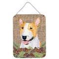 CarolineS Treasures Ss4086Ds1216 Bull Terrier Aluminium Metal Wall Or Door Hanging Prints, 16 Inch  Inch  X 12 Inch  Inch , Multicolor