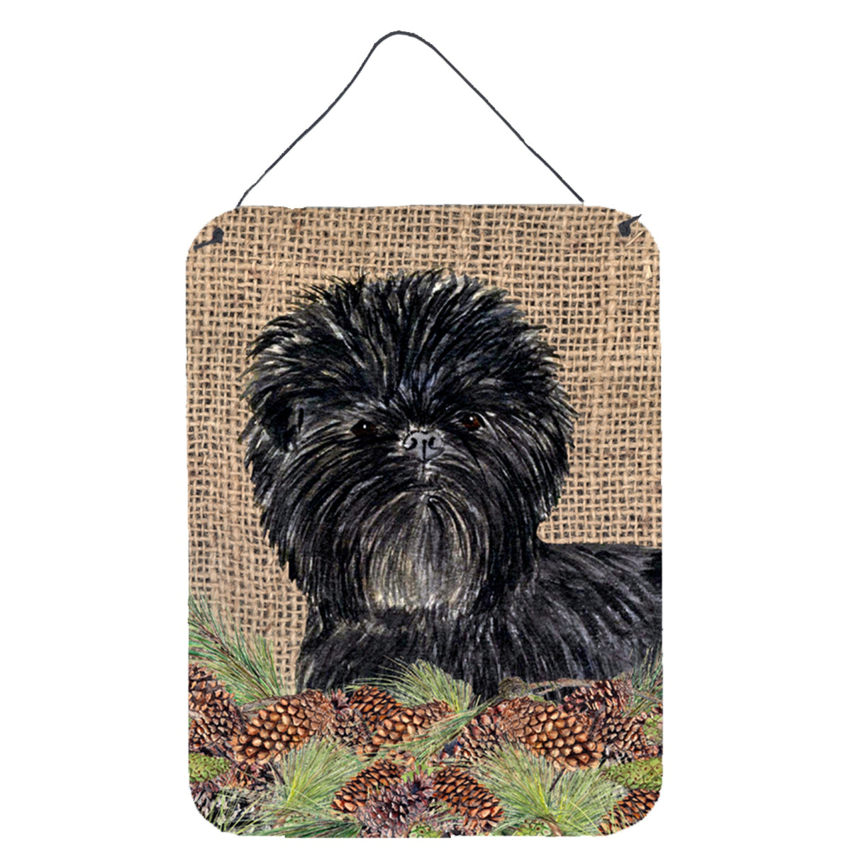CarolineS Treasures Ss4100Ds1216 Affenpinscher Aluminium Metal Wall Or Door Hanging Prints, 16 Inch  Inch  X 12 Inch  Inch , Multicolor